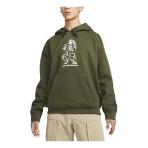 Толстовка Nike ACG Therma-FIT Troll Pattern Printing Green, зеленый