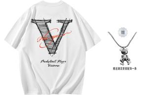 Футболка с коротким рукавом унисекс VEIDOORN, вышивка цветочная серая