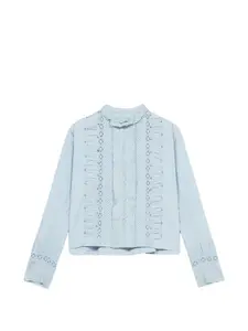 Блузка Christy с кружевной отделкой Fortela, синий