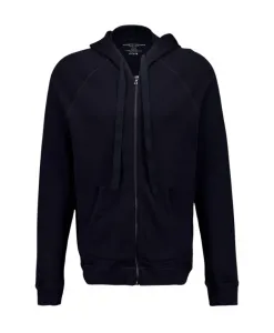 Хлопковая толстовка с капюшоном и застежкой-молнией Majestic Filatures, синий