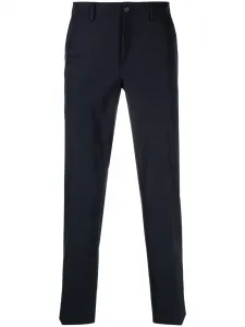 Укороченные брюки строгого кроя Prada, синий