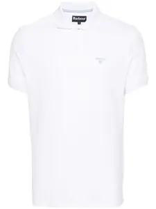 Рубашка поло с вышитым логотипом Barbour, белый