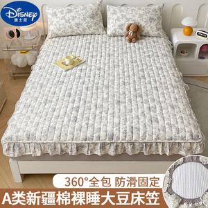 Disney Комплект постельного белья из 3 предметов (простыня на резинке, 2 наволочки 150х200 см), хлопок, с кружевной отделкой