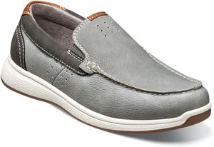 Мокасины Florsheim Boys Crossover с перекрестным швом и без шнурков для мальчиков, серый