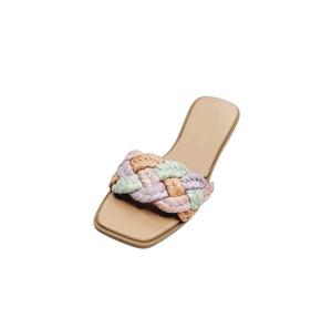 Женские сандалии Living The Good Life из рафии в разноцветном дизайне CCOCCI, мультиколор