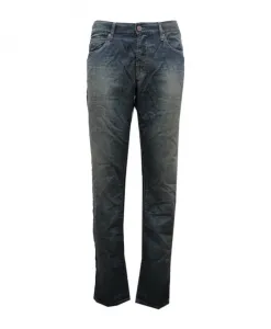 Синие хлопковые брюки Delavã, покрой Jude. Armani, синий