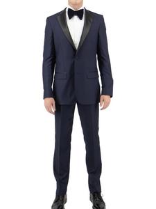 Шерстяной пиджак приталенного кроя Tiglio, синий