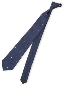 Моющийся галстук в горошек, стандартный размер, ширина 8,0 см Mfeditorial, цвет 75 Navy Blue