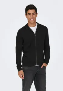 Кардиган onsmalik с застежкой-молнией Only & Sons, Black