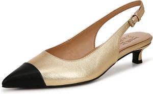 Женские туфли Naturalizer Gazing с закрытым носком и ремешком на пятке, низкий каблук, черный