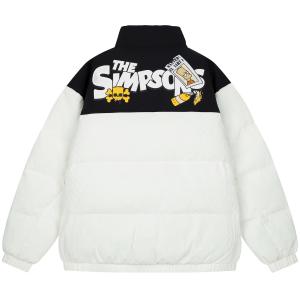 Пуховик унисекс The Simpsons, черный (в комплекте один брендовый пуховик)