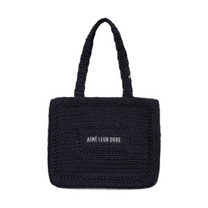 Сумка-тоут Aimé Leon Dore Crochet Tote Bag, темно-синий