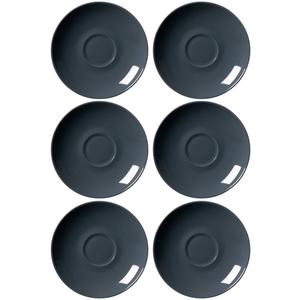 Блюдце Кофейные блюдца Doppio ø 16 см, набор из 6 шт. Ritzenhoff & Breker, антрацит