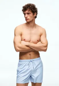 Простые плавательные шорты Bershka, Light Blue