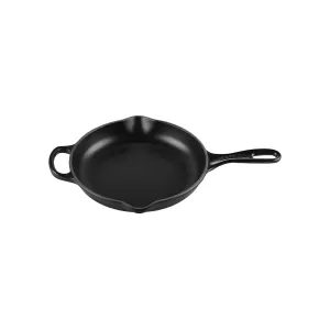 Чугунная сковорода круглая Le Creuset, черный матовый