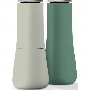 Мельница для соли и перца Joseph Joseph «Milltop», (2 шт.), керамическая мельница, без крошек, высота ок. 17 см, цвет salbei