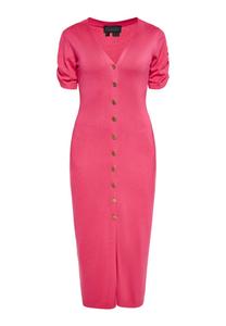 Вязаное платье NAEMI Knitted dress, розовый