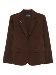 Блейзер на пуговицах Fabiana Filippi, коричневый