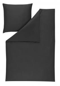 Комплект постельного белья ESTELLA Atelier однотонный сатиновый VALETTA цвет антрацит размер 155х220+80х80 см