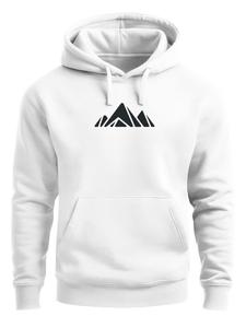 Neverless Толстовка 'Berg Polygon' в белом цвете