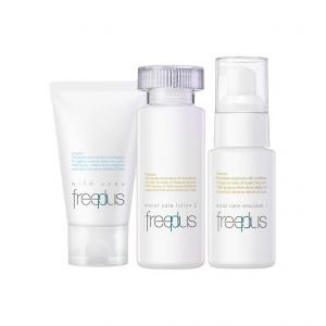 Fulifangsi мини-набор: очищающее средство, тоник и крем, увлажняющий и питающий комплект из трех предметов Freeplus
