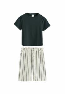 Пижамный комплект Next REGULAR FIT-SET, Black Stripe/Black