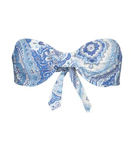 Верх бикини с принтом бандо от Barbados Melissa Odabash, Paisley Blue
