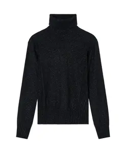 Свитер с высоким воротником Armani Exchange, черный