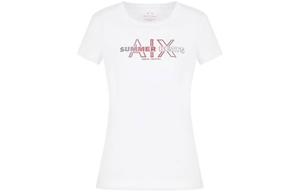 Футболка AE SS23 для женщин ARMANI EXCHANGE, белый