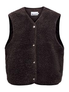 OBJECT Жилет 'Ella' в темно-коричневом цвете