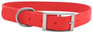 Ошейник ПВХ Musqui для собак красный С, цвет красный