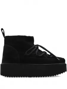 Женские ботинки Inuikii замшевые на платформе, черный