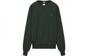 LOEWE Свитер SS24 мужской темный хаки грин