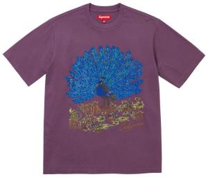 Футболка с коротким рукавом Supreme Peacock, фиолетовая
