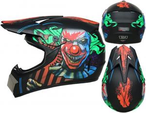 Шлем мотокроссовый Ceglia с рисунком, черный