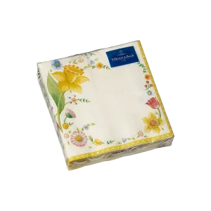 Салфетки "Весеннее пробуждение" Villeroy & Boch 25х25 см, белый/желтый