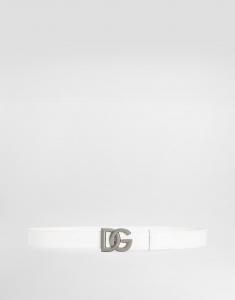 Ремень с пряжкой с логотипом dg Dolce & Gabbana, белый