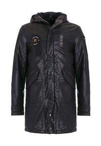 Повседневное пальто с современным дизайном Cipo & Baxx, черный