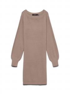 VERO MODA Вязаное платье 'VMHOLLYKARIS' в коричневом цвете