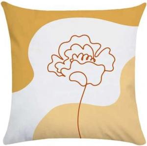 ZUIAI Декоративная наволочка Abstract Yellow Brown Geometric
