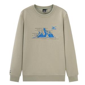 Унисекс свитшот Mizuno, зеленый