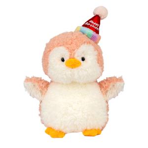 Плюшевая игрушка Party Penguin с шарфом и капюшоном, высота 26см/36см/46см WELTSTON