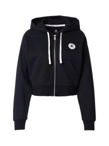 Толстовка с капюшоном на молнии CONVERSE, черный