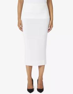 Юбка миди из мелка Max Mara Leisure, белый