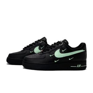 Кроссовки Nike Air Force 1 Skateboarding Shoes Women's Low-top Black/green, черный/зеленый