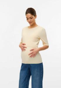 Базовая футболка NORMAL RUNDHALS MAMALICIOUS, белый