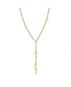 Ожерелье в форме скрепки «Y» с покрытием из 14-каратного золота Rachel Glauber, gold