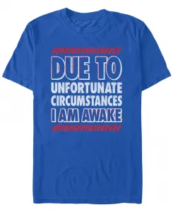 Мужская футболка с коротким рукавом I Am Awake Fifth Sun, синий