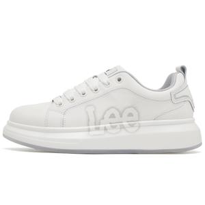 Lee Белые кроссовки, дышащие, увеличивающие рост, низкие, для скейтбординга, мужские