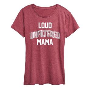 Женская футболка с принтом "Mama" Unbranded, Heather Dark Red